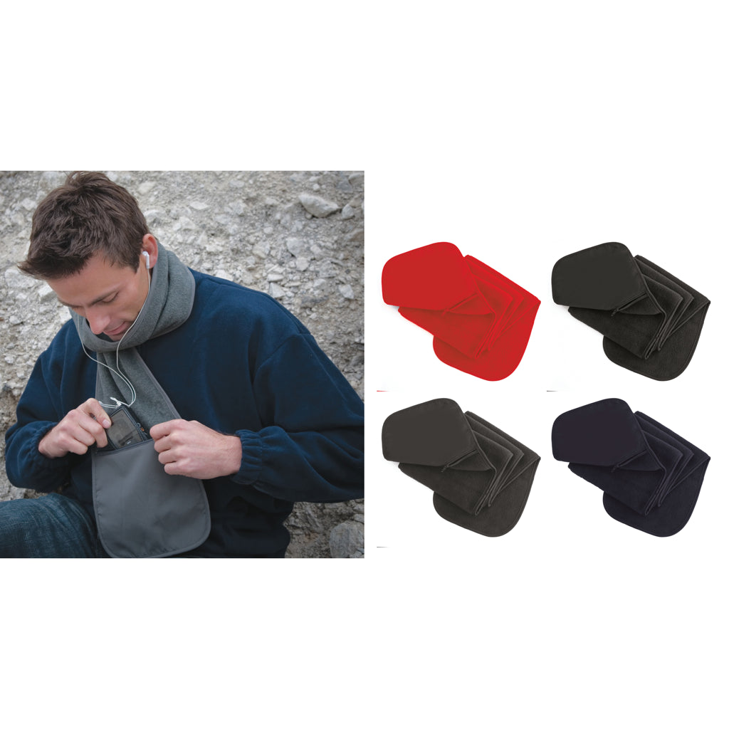 Result Winter Essentials Polartherm™ fleece scarf with zip pocket