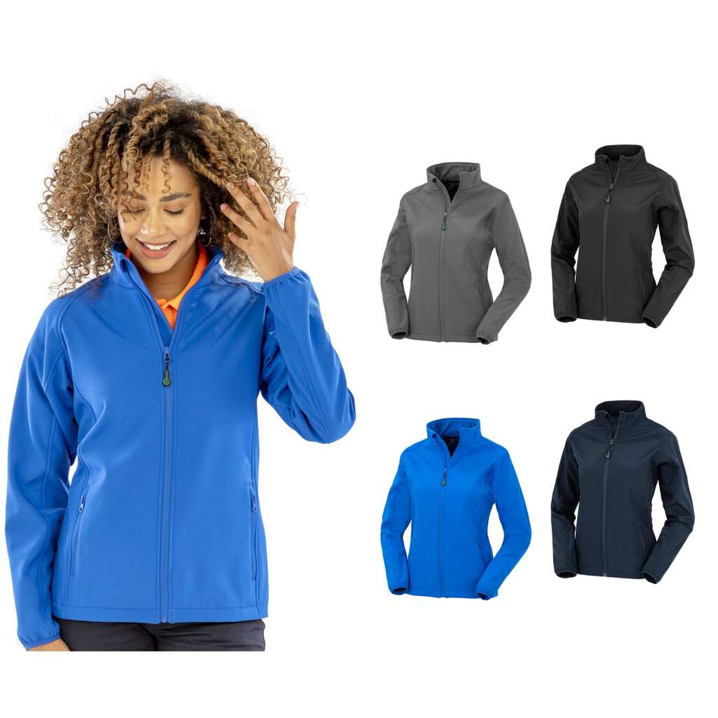 Result Genuine Recycled Women's recycled 2-layer printable softshell jacket