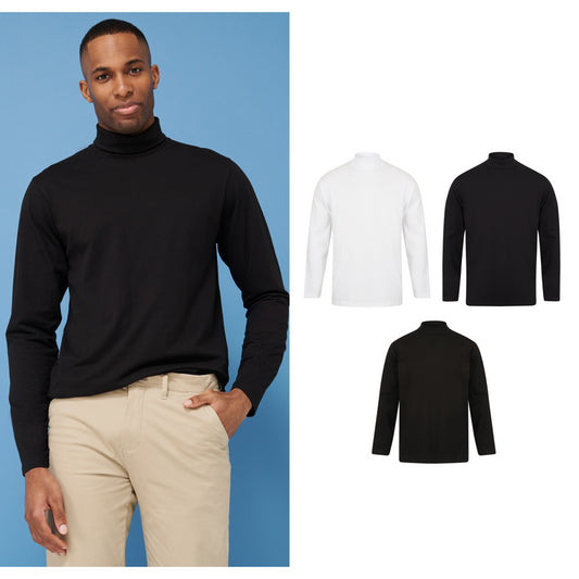 Henbury Long sleeve roll neck top