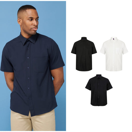 Henbury Wicking antibacterial short sleeve shirt