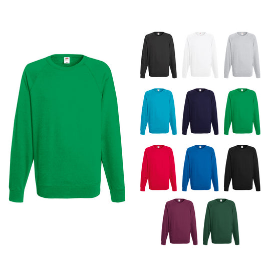 Fruit of the Loom Lightweight raglan sweatshirt