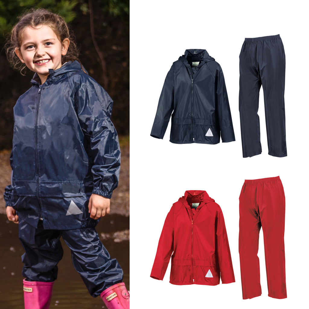 Result Junior waterproof jacket and trouser set