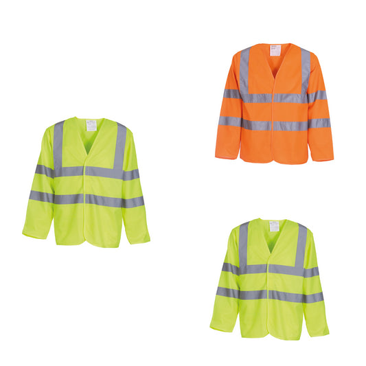 Yoko Hi-vis long sleeve waistcoat (HVJ200)