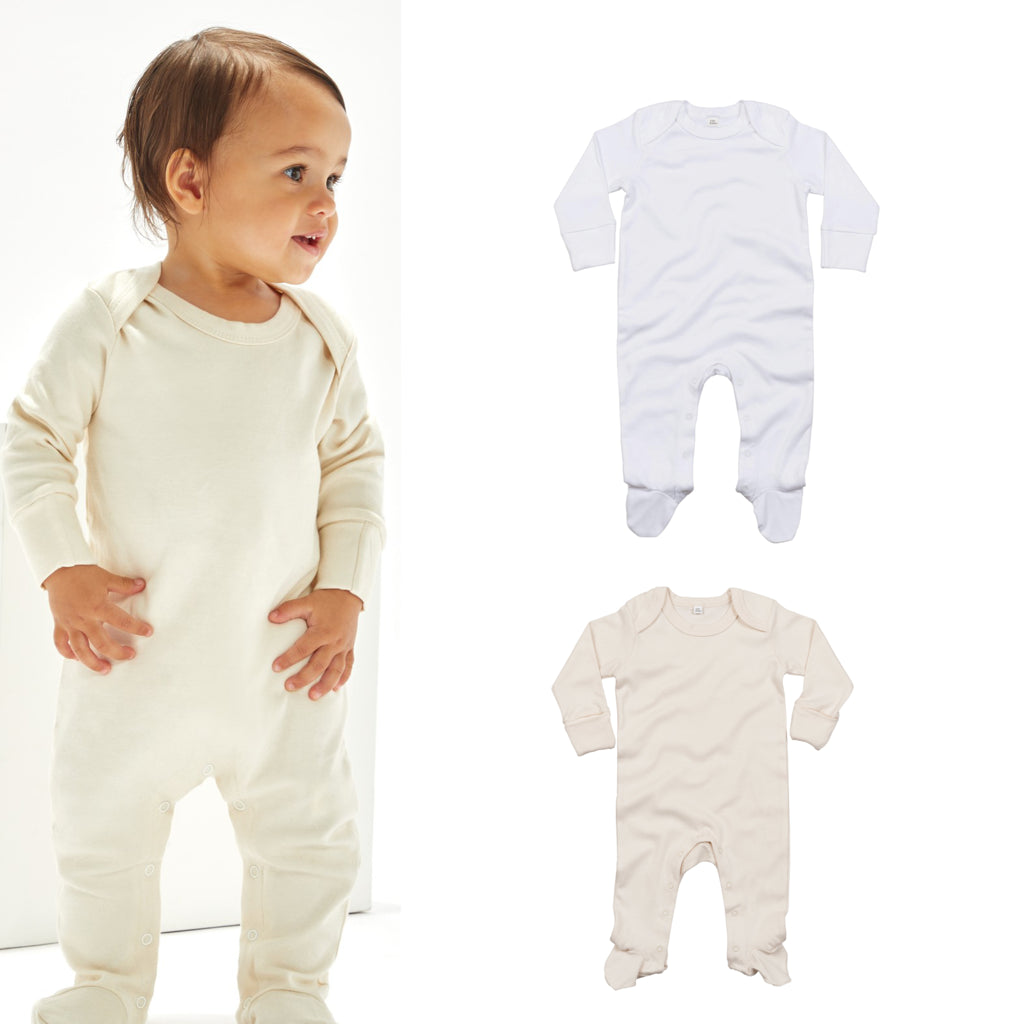 Babybugz Baby organic envelope sleepsuit with mitts