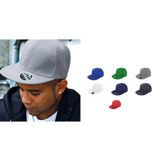 Result Headwear Bronx original flat peak snapback cap