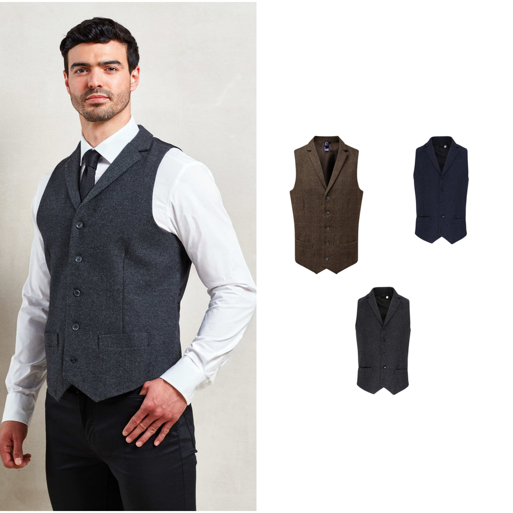 Premier Herringbone waistcoat