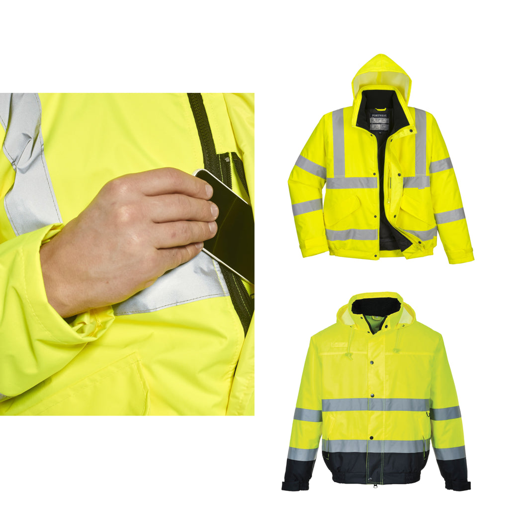 Portwest Hi-vis bomber jacket (S463/S226)