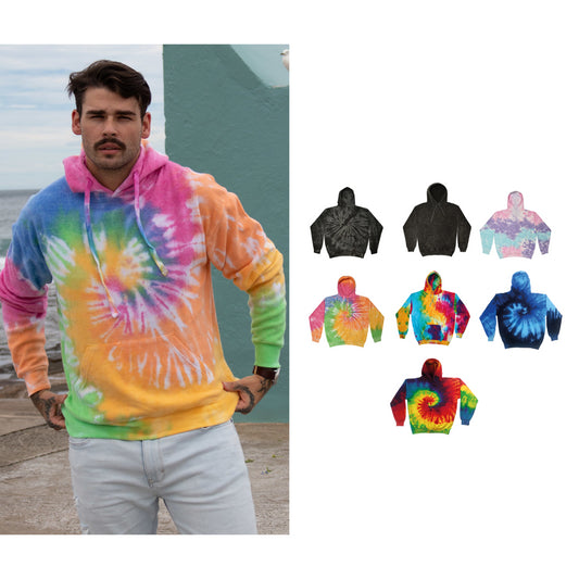 Colortone Rainbow tie-dye hoodie