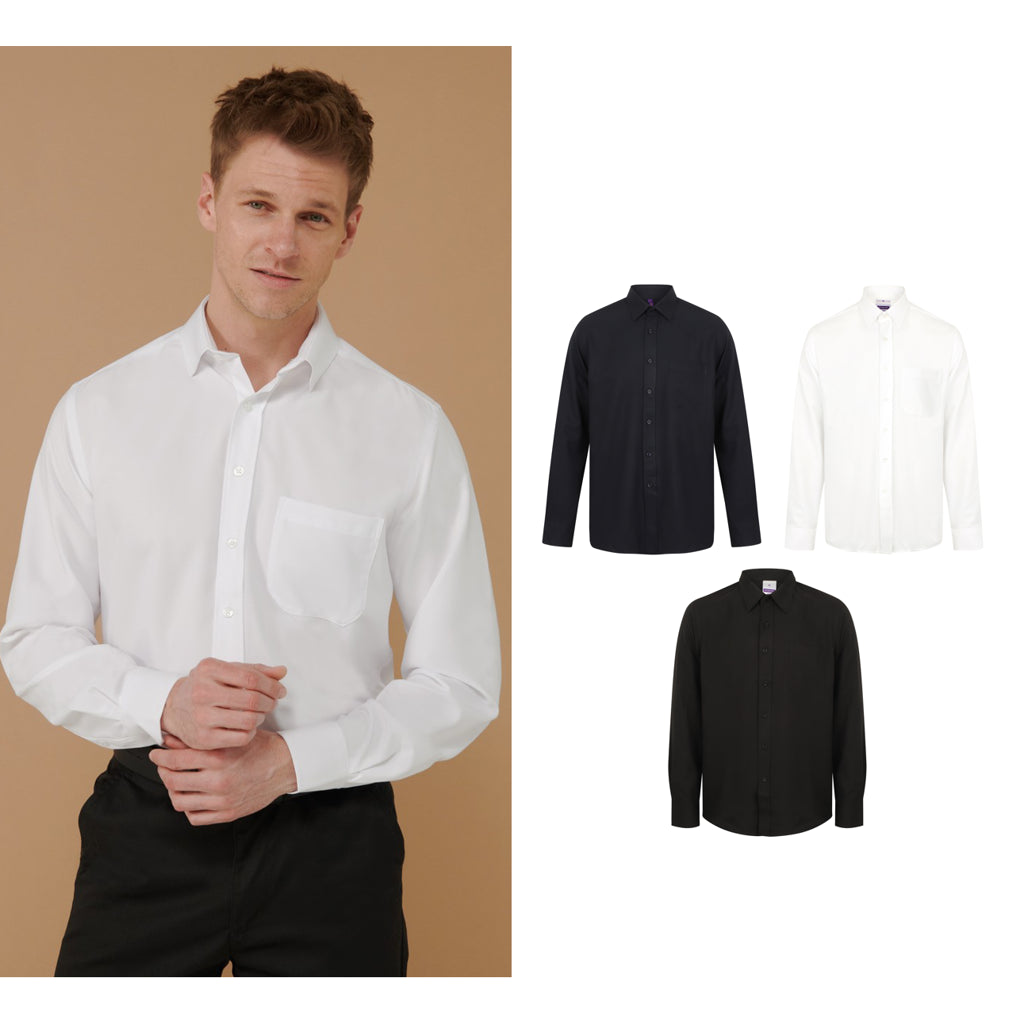 Henbury Wicking antibacterial long sleeve shirt