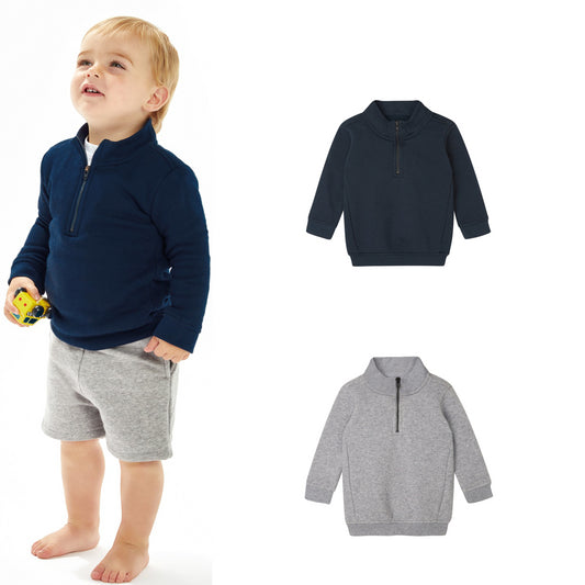 Babybugz Baby ¼-zip sweatshirt