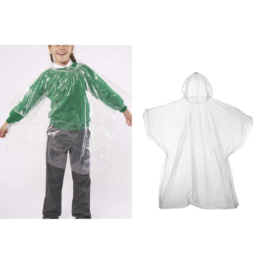 Home & Living Kids emergency hooded plastic poncho