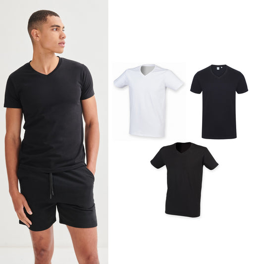 SF Men's feel good stretch v-neck t-shirt