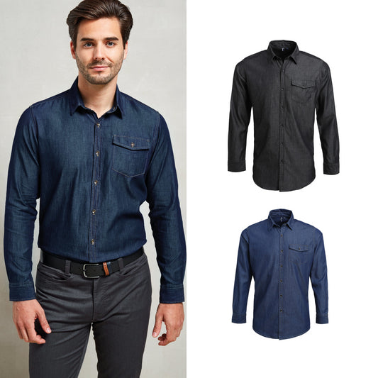 Premier Jeans stitch denim shirt