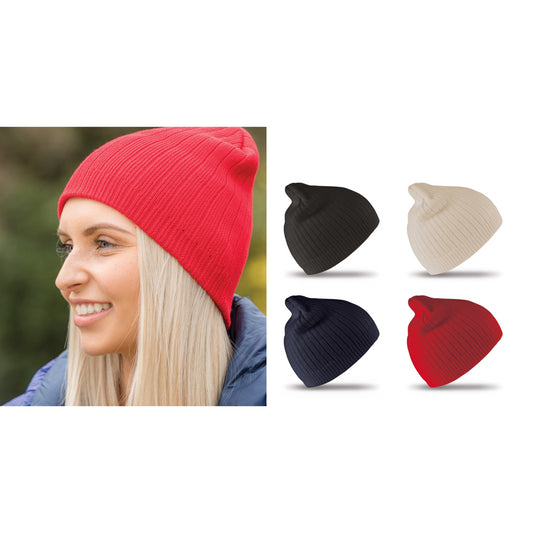 Result Winter Essentials Cotton knitted beanie hat