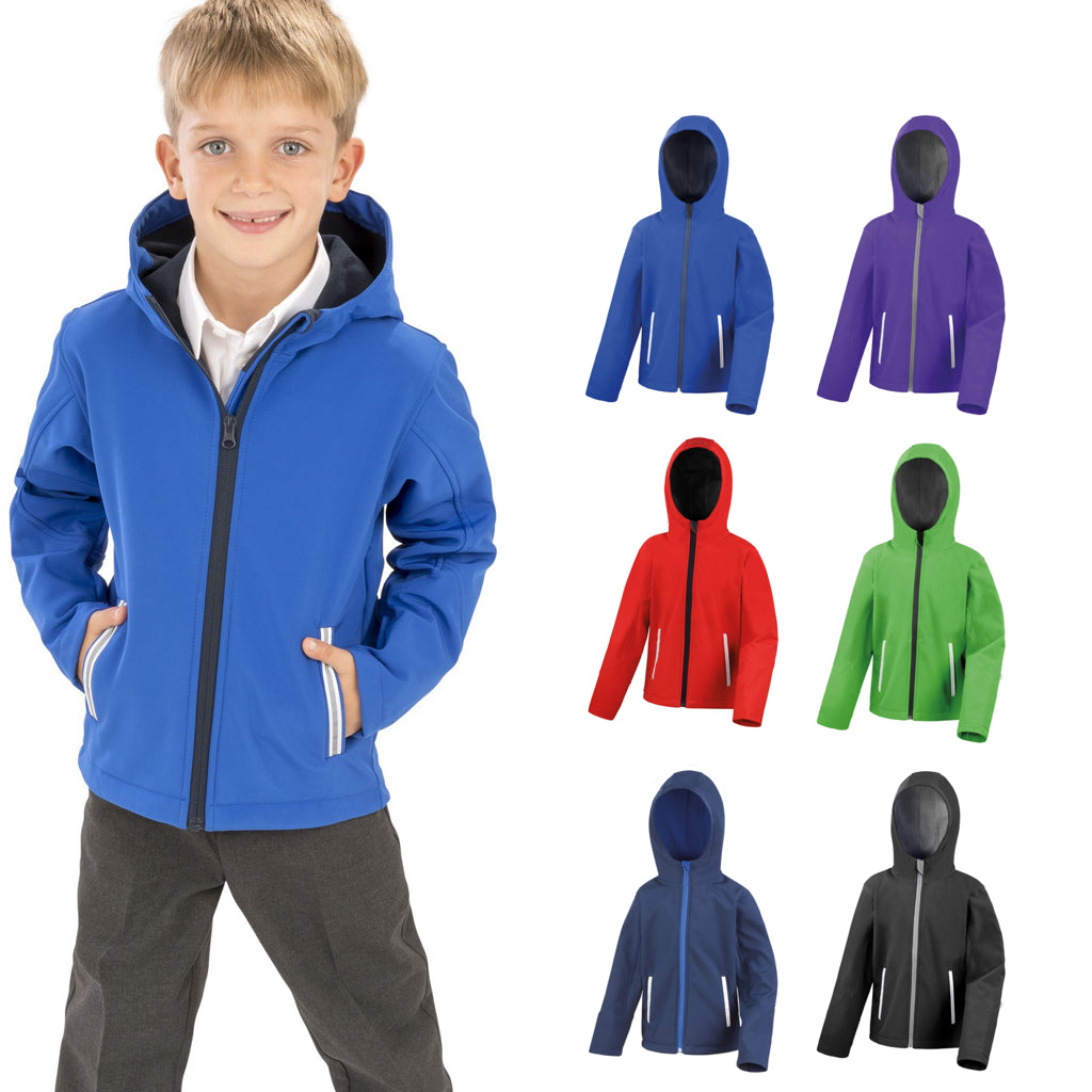 Result Core Core junior TX performance hooded softshell jacket