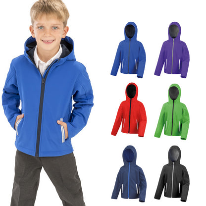 Result Core Core junior TX performance hooded softshell jacket