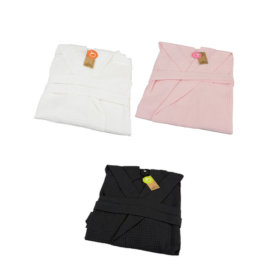 A&R Towels ARTG® waffle bathrobe with hood