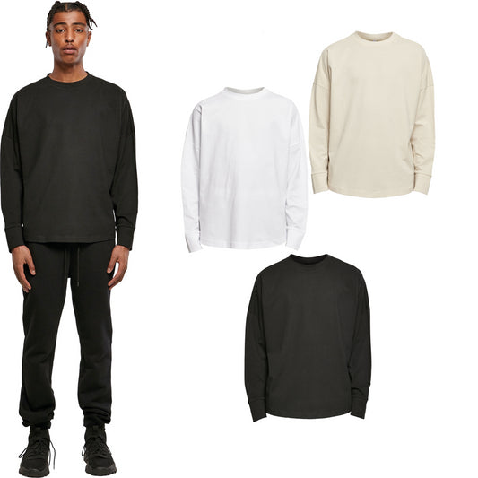 Build Your Brand Oversize cut on sleeve long sleeve