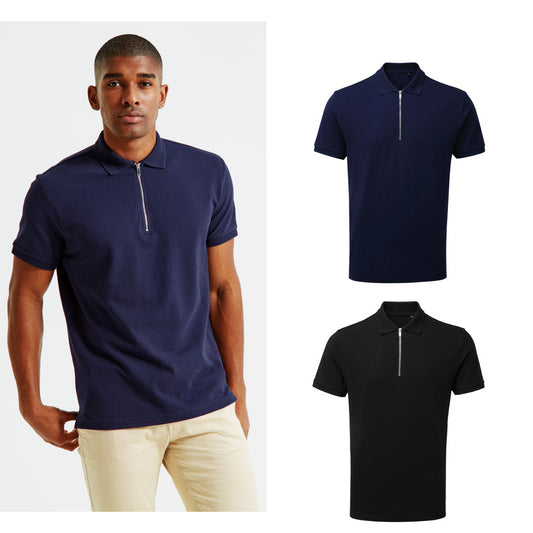 Asquith & Fox Men's zip polo