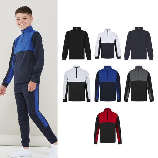 Finden & Hales Kids ¼-tracksuit top