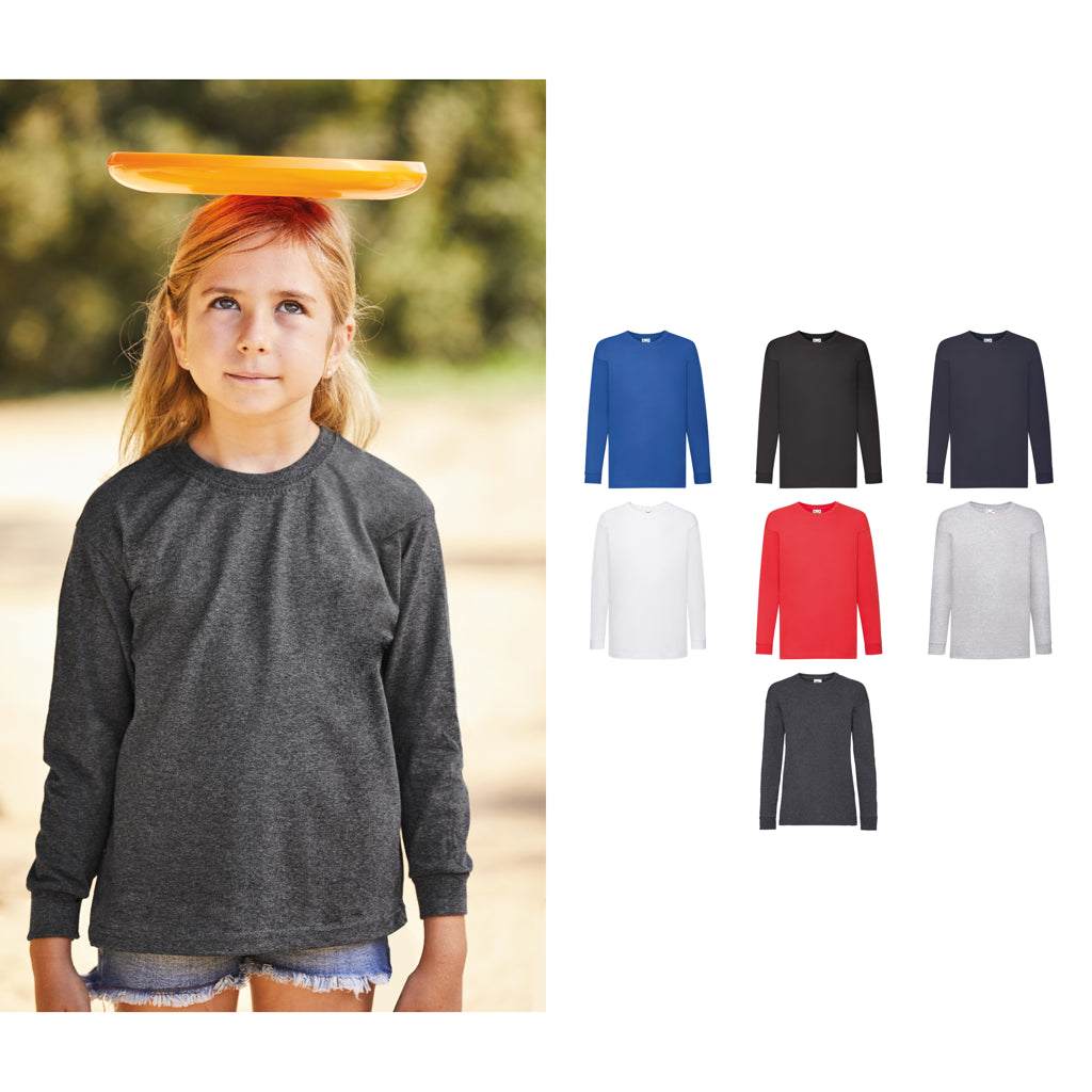 Fruit of the Loom Kids long sleeve valueweight T