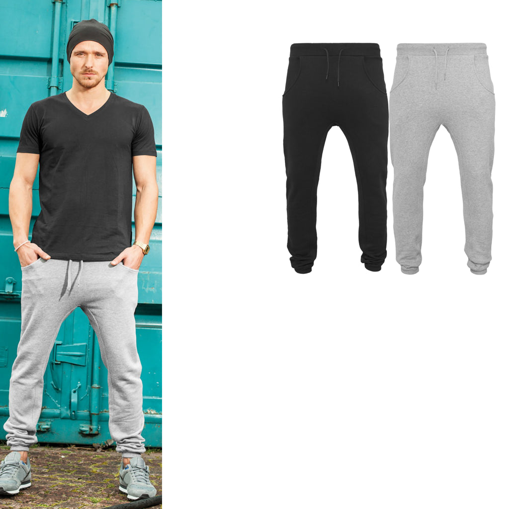 Build Your Brand Heavy deep-crotch sweatpants