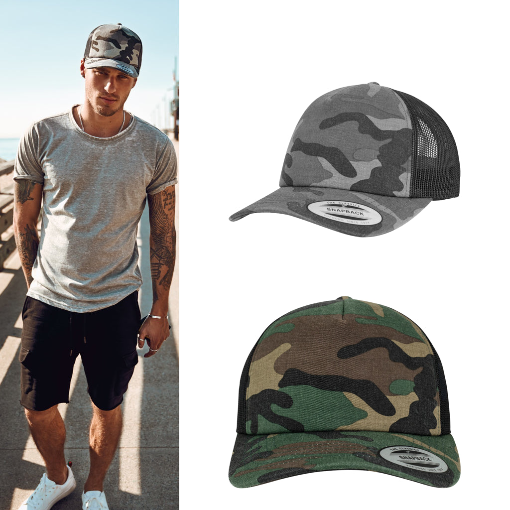 Flexfit by Yupoong Camo trucker cap (6606C)