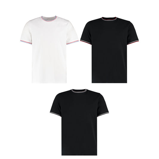 Kustom Kit Tipped tee (fashion fit)