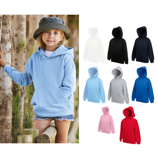 Fruit of the Loom Kids premium hooded sweatshirt