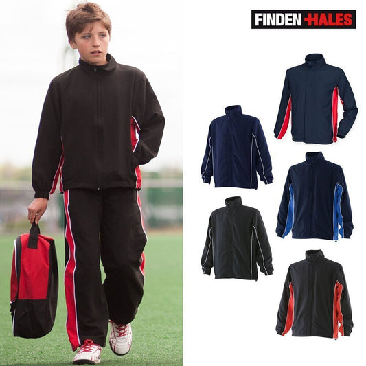 Finden & Hales Kid's contrast track top