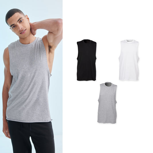 SF High neck slash armhole vest