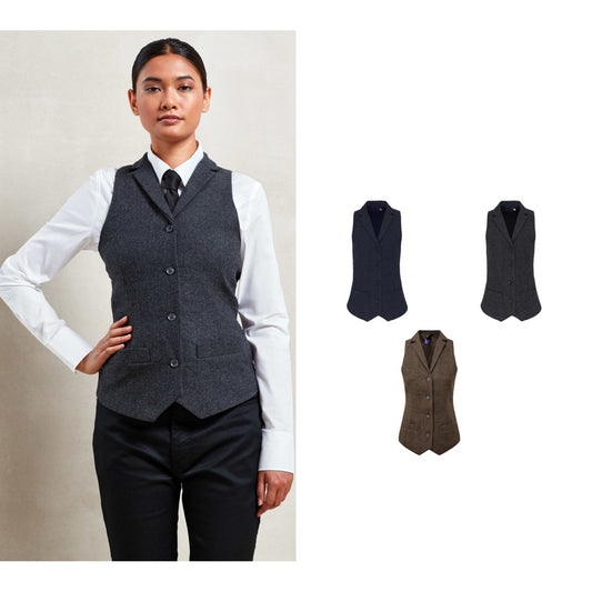 Premier Women's herringbone waistcoat