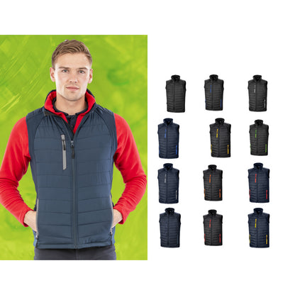 Result Genuine Recycled compass padded softshell gilet