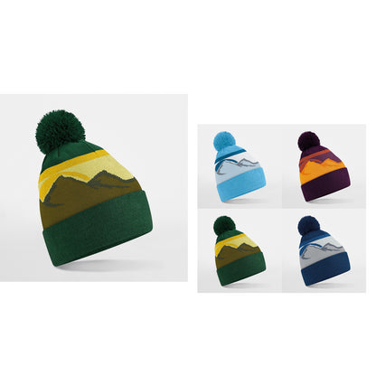 Beechfield Mountain peaks pom pom beanie