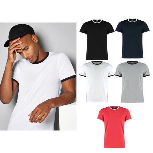 Kustom Kit Fashion fit ringer tee