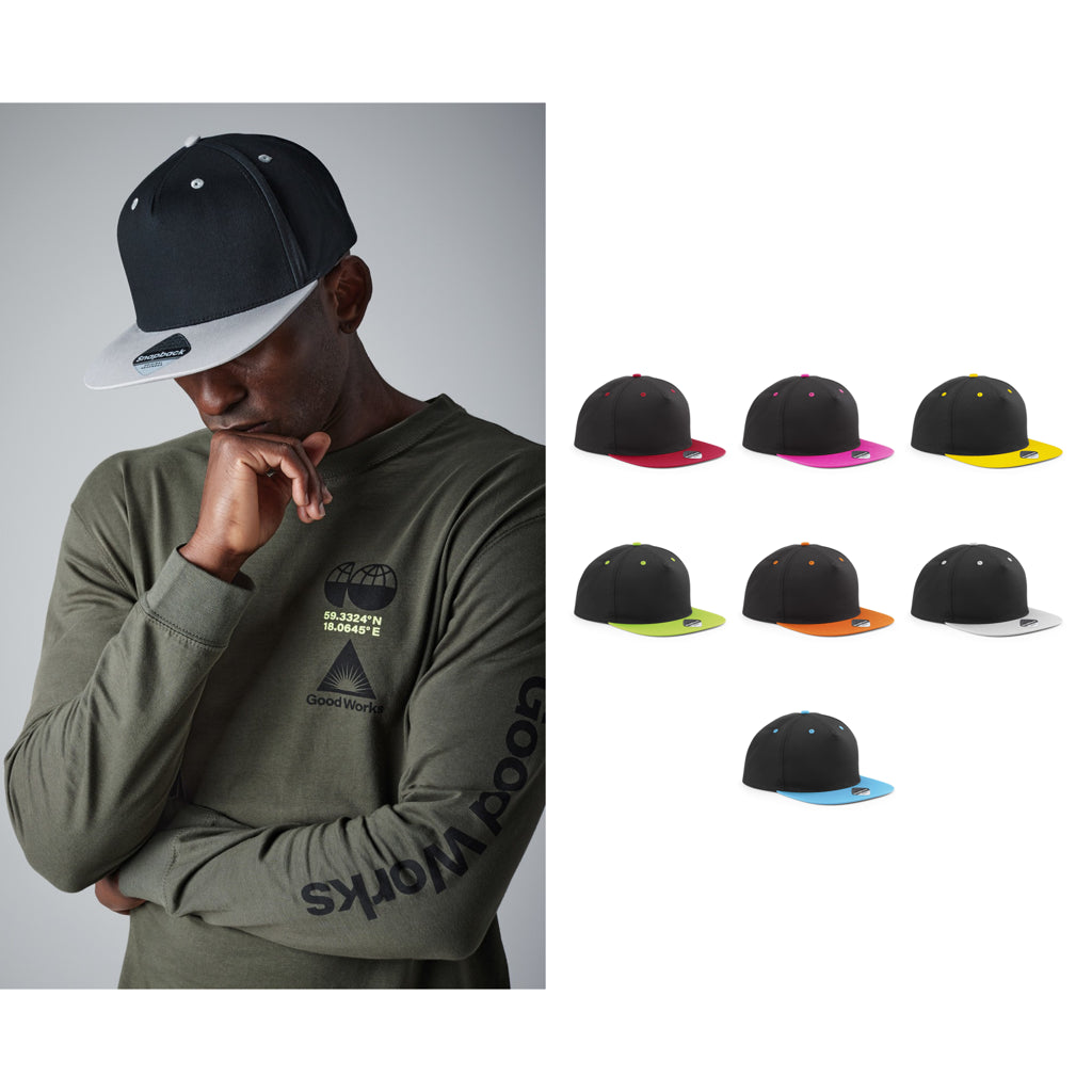 Beechfield 5-panel contrast snapback