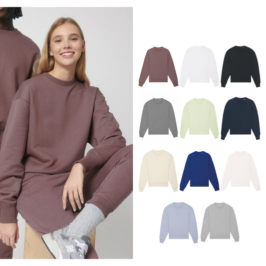 Stanley/Stella Radder oversized brushed crewneck (STSU857)