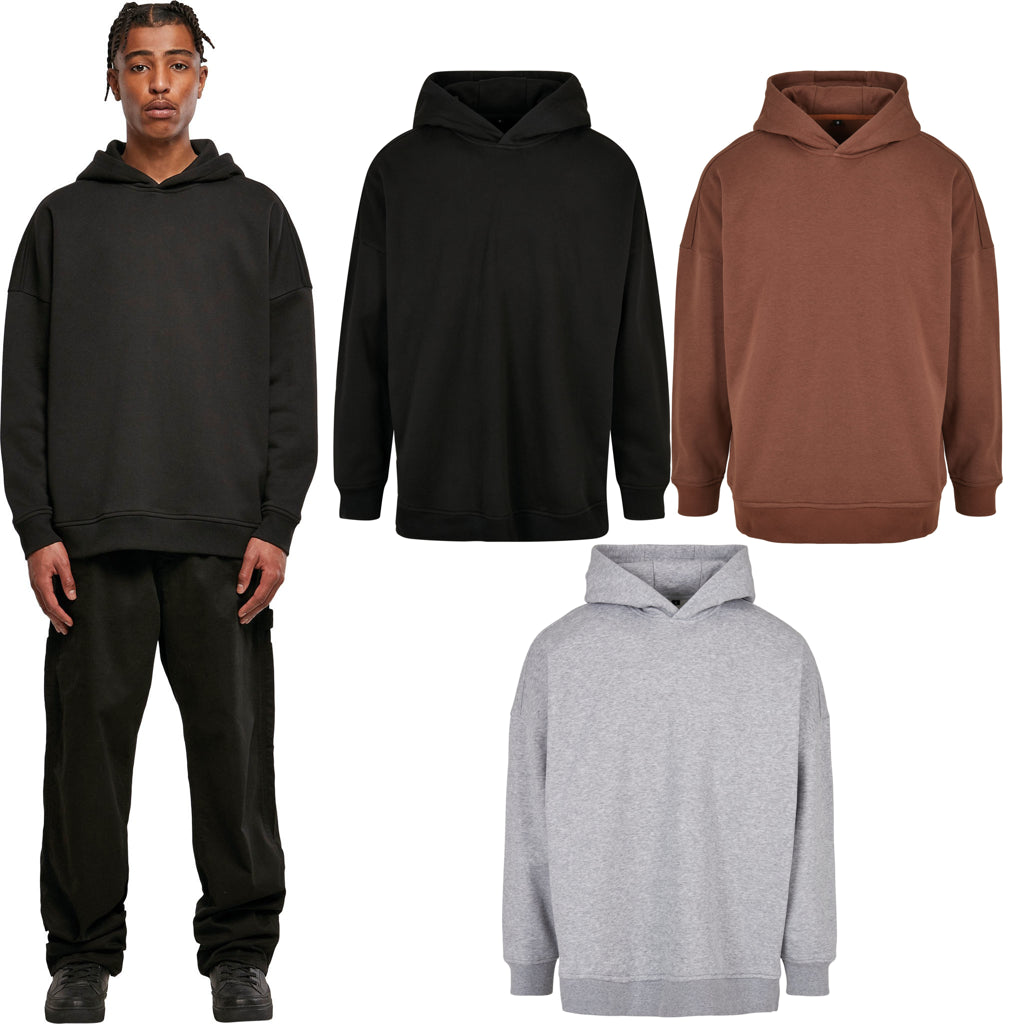 Build Your Brand Oversized cut-on sleeve hoodie