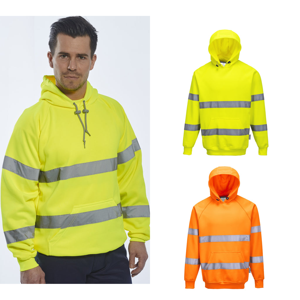 Portwest Hi-vis hooded sweatshirt (B304)