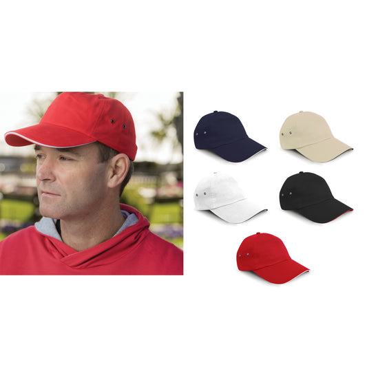 Result Headwear Printers plush cotton 5-panel cap