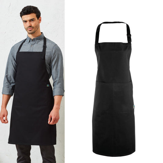 Premier Cotton bib apron, organic and Fairtrade certified