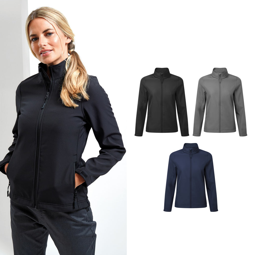 Premier Women’s Windchecker® printable and recycled softshell jacket