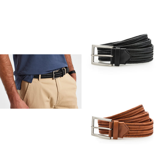 Asquith & Fox Leather braid belt