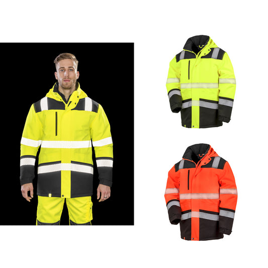 Result Safeguard Printable softshell safety coat