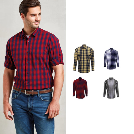 Premier Mulligan check cotton long sleeve shirt