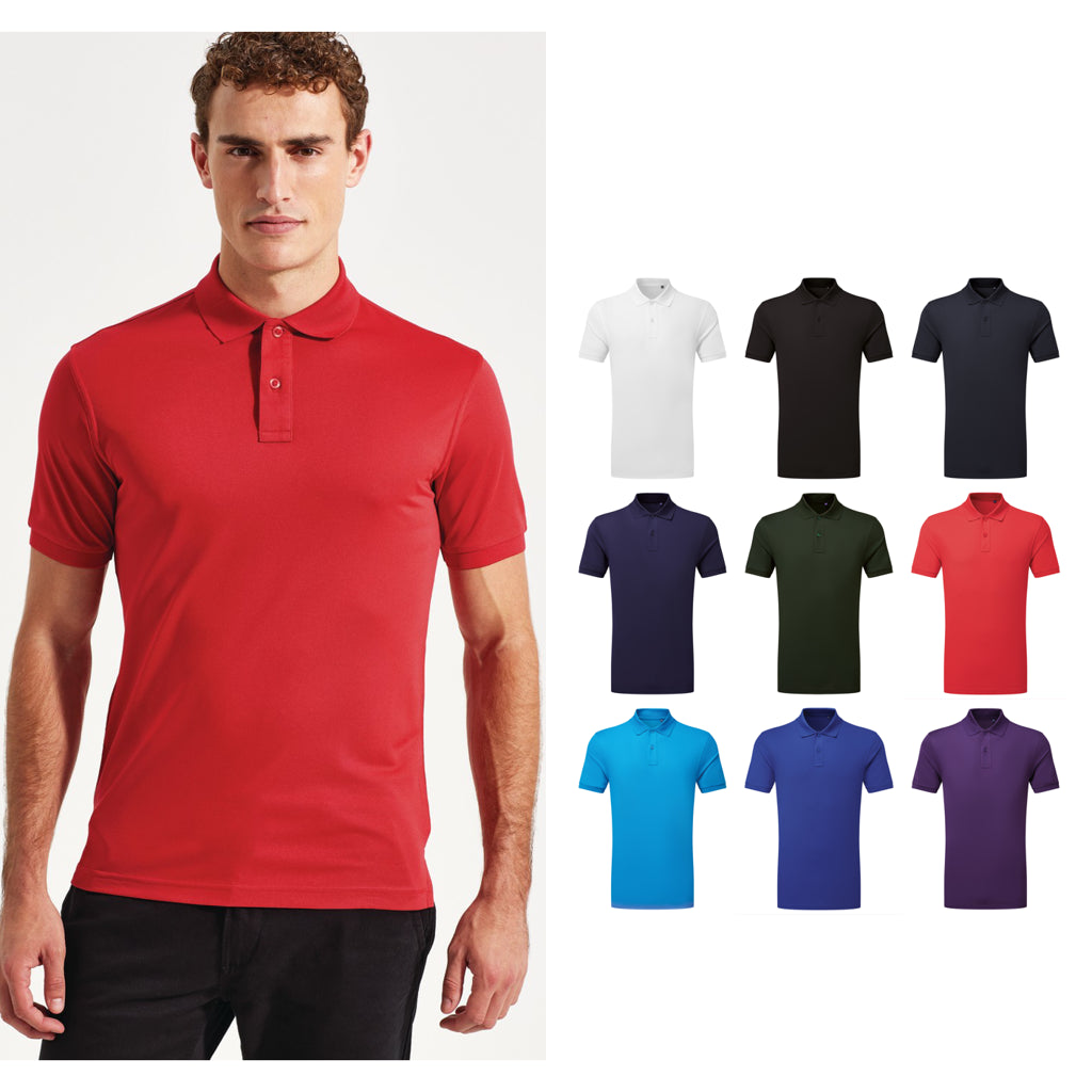 Asquith & Fox Men's Recycled polyester polo