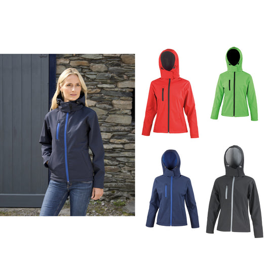 Result Core Women's Core TX performance hooded softshell jacket