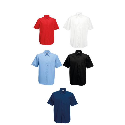 Fruit of the Loom Poplin short sleeve shirt