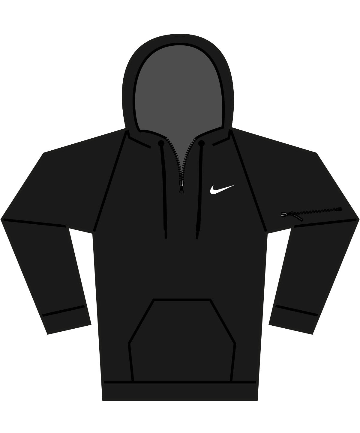 Nike Nike men’s 1/4 zip fitness hoodie