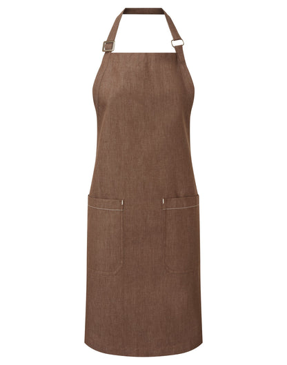 Premier Cotton denim bib apron, organic and Fairtrade certified